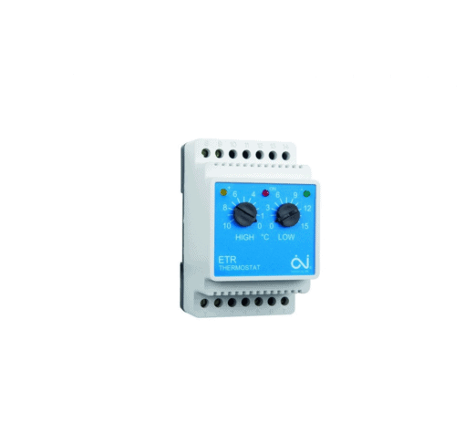Kaksoistermostaatti ETR/F-1447A DIN-kisko16A