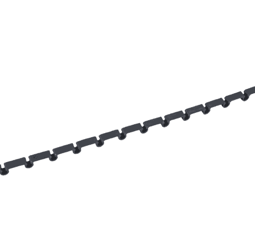 Muovinen asennusrima Asennusrima 6mm/1m