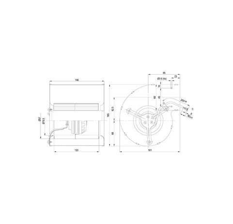 PUHALLIN D2E097BK8038 2UF 77W - Image 2