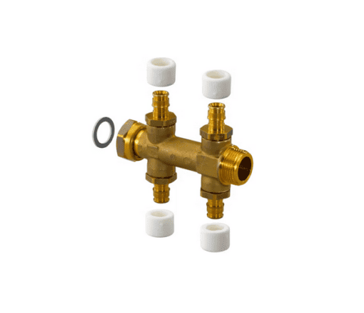 QE JAKOTUKKI UPONOR 2+2-OSAINEN 15mm K/K50 EM
