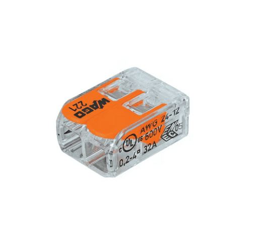 RASIALIITIN WAGO 221-412 VIPU,2-NAP,0.14-4 mm2(100kpl)