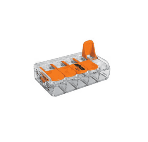 RASIALIITIN WAGO 221-415 VIPU, 5-NAP,0.14-4mm2 (25kpl)