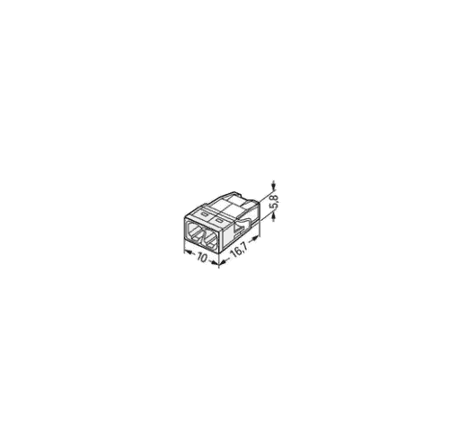 RASIALIITIN WAGO 2273-202 2-NAP, VAL (100kpl) - Image 2