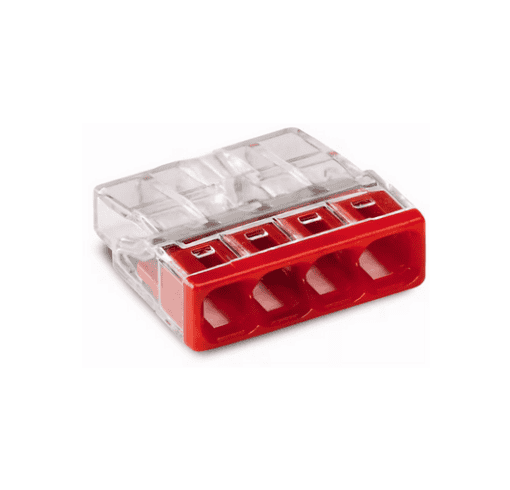 RASIALIITIN WAGO 2273-204 4-NAP, PUN (100kpl)