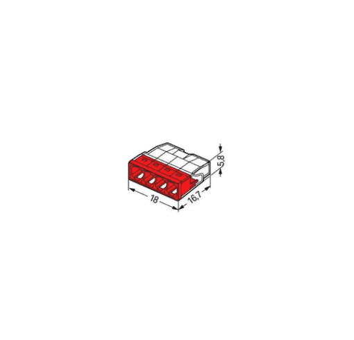 RASIALIITIN WAGO 2273, 4-N, BLISTER PUN (20kpl) - Image 2