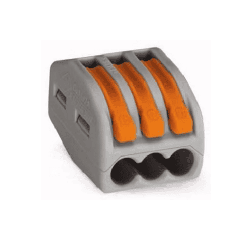 RASIALIITIN WAGO 222-413 VIPU,3-NAP 0,08-4mm2(50kpl)