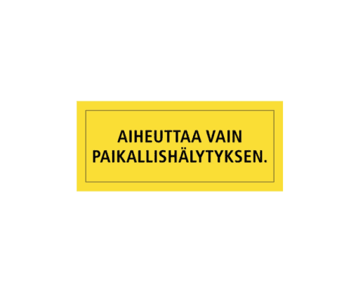 PALOVAROITINTARVIKE FSM IC0-TARRA1 VAROITUSTARRA