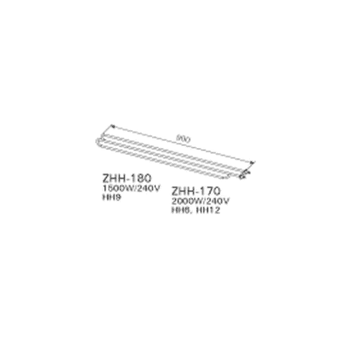 VARAOSA HIDDEN HEATER HH VASTUS 2000W/240V