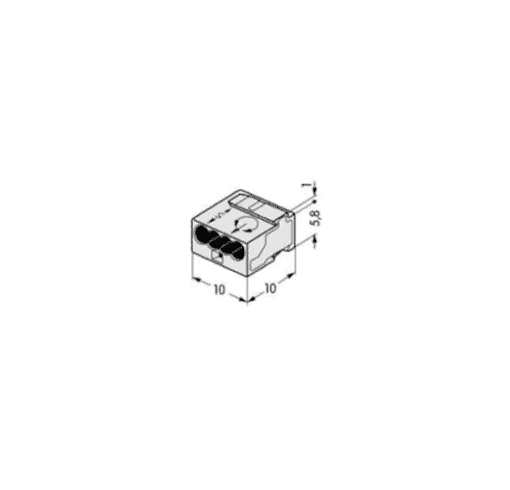 RASIALIITIN WAGO 243-504 4-NAP,KEL,0.2-0.75mm2 - Image 2