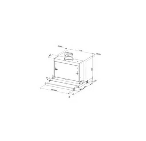 LIESITUULETIN SAVO P-2806-W 60CM VALKOINEN - Image 2