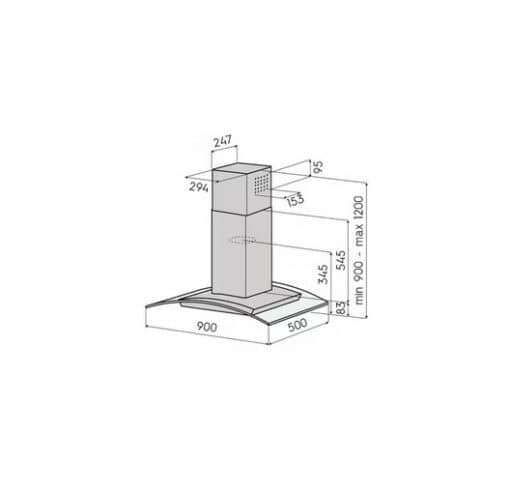 LIESITUULETIN SAVO I-6809-S 90CM RST - Image 2