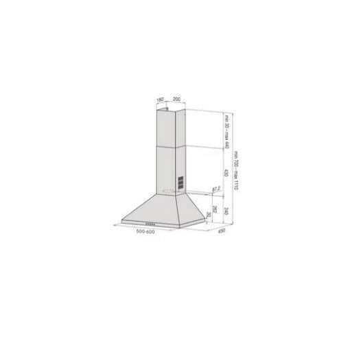 LIESITUULETIN SAVO TUPA 60CM MATTAMUSTA - Image 2