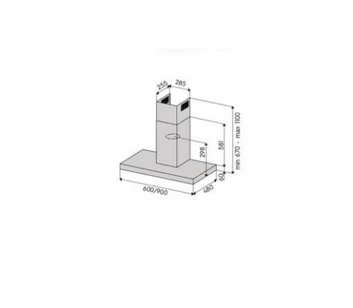 LIESITUULETIN SAVO C-6506-W2 60cm valkoinen - Image 2