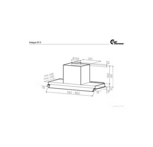 LIESITUULETIN THERMEX INTEGRO 51 II SS 90CM SIS. MOO - Image 2