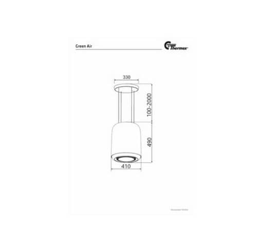 LIESITUULETIN THERMEX GREEN AIR 41 MUSTA - Image 3