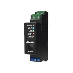 OHJELMOITAVA RELE SHELLY PRO 2PM 2-K 16A TEHOM DIN WIFI