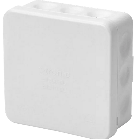 F-Tronic Kalvorasia E1310 EU 85x85x37mm IP65, valkoinen Pakkauksessa 10kpl