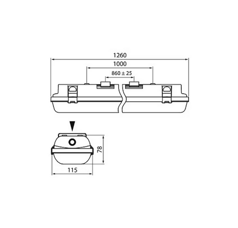 TEOLLISUUSVALAISIN SULJETTU IP65 41W/840 PCO GR - Image 2
