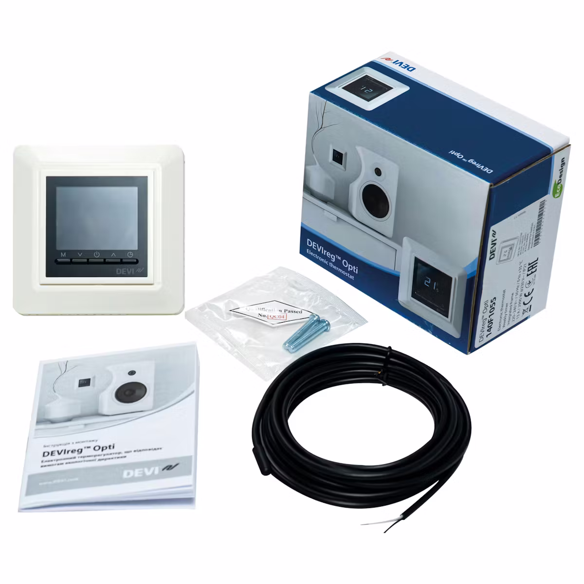 YHDISTELMÄTERMOSTAATTI DEVI DEVIREG OPTI VALKOINEN - Image 2