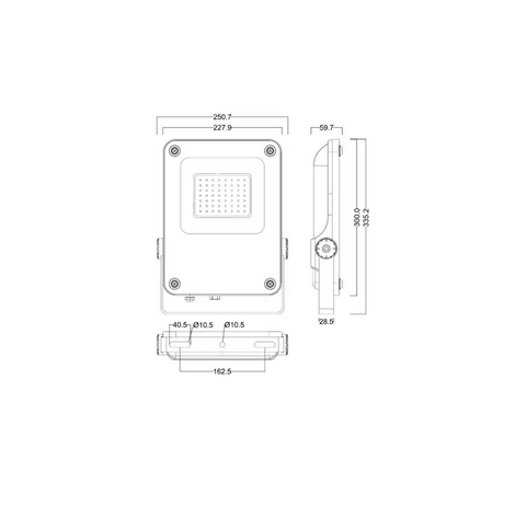 VALONHEITIN ONNFLOOD II IP65 LED 6000LM 50W/740 SYMM - Image 2