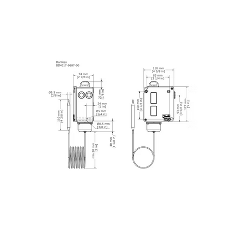 TERMOSTAATTI DANFOSS RT14 17-509966 -5...+30 2m - Image 2