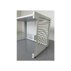 LÄMPÖPUMPUN SUOJAKOTELO KIILAX PARVEKEMALLI VALKOINEN RAL9010