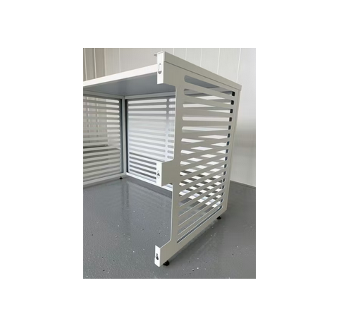 LÄMPÖPUMPUN SUOJAKOTELO KIILAX PARVEKEMALLI VALKOINEN RAL9010