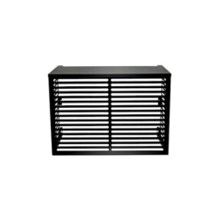 LÄMPÖPUMPUN SUOJAKOTELO KIILAX PARVEKEMALLI MUSTA RR33