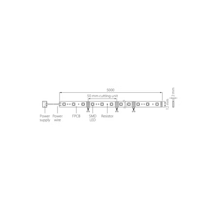 VALOPROFIILI/-NAUHA APUS 12V IP20 13W/m 830 5m - Image 2