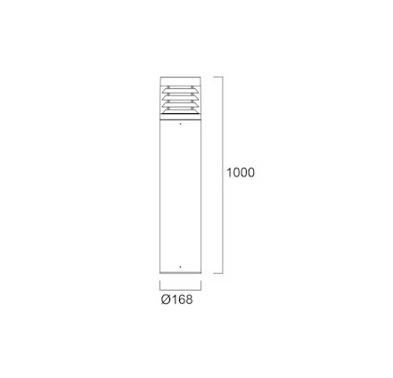 POLLARIVALAISIN START BOLLARD IP65 1M 19W 1100LM 830/840 ANT - Image 4