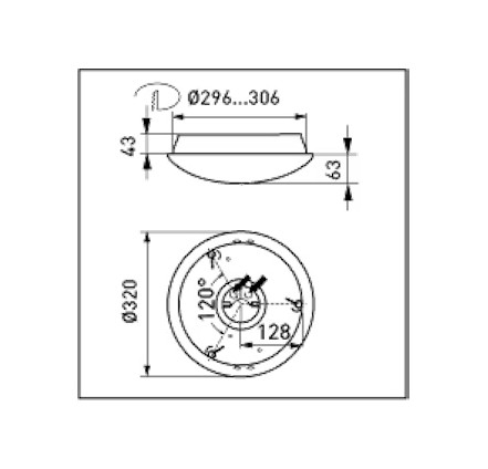 TUNNISTINVALAISIN AVR320.1104L/DW IP44 10W PIR - Image 2