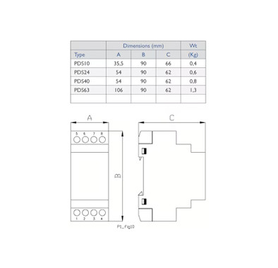 SUOJAJÄNNITEMUUNTAJA NORATEL PDS40-21224-M3P 40VA DIN - Image 3